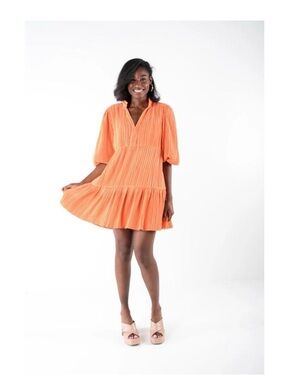 Emily McCarthy FRANKIE DRESS IN CORAL NWT size large